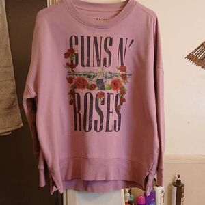 Guns N‎ Roses, Pink Graphic Sweatshirt. Sz Med